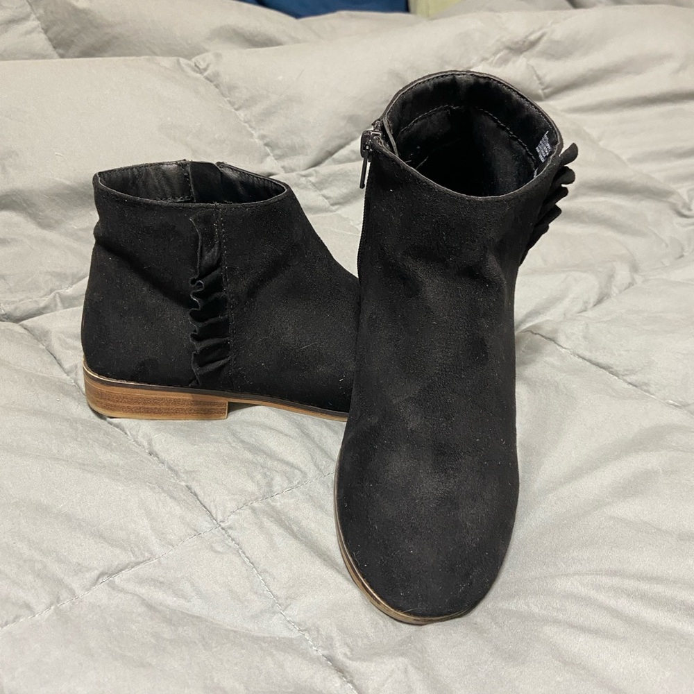 Girls Black Ankle Boots